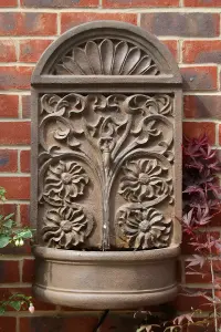 Primrose Arbury Rust Effect Wall Fountain 72cm