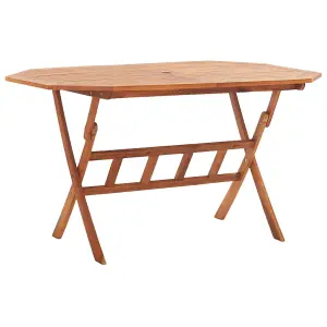 Berkfield Folding Garden Table 135x85x75 cm Solid Acacia Wood