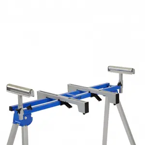 Oypla Universal Mitre Saw Stand with Extending Support Arms & Rollers