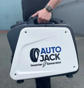 Autojack Petrol Generator Quiet Portable Suitcase Camping Inverter 1800W