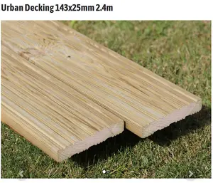 Decking Board 2.4m (Urban 143x25mm) fully treated (pack of 20)