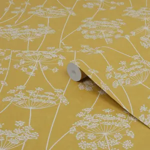 Superfresco Easy Aura Floral Ochre Wallpaper