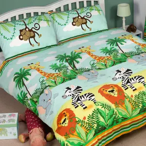 Jungle-Tastic Double Duvet Cover and Pillowcase Set