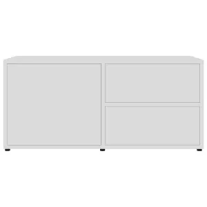 vidaXL TV Cabinet White 80x34x36 cm Engineered Wood