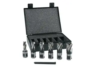 Premium Evolution Long Broaching Cutter Kit - 6 Piece Set for Precision Drilling