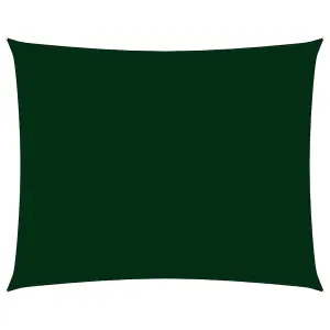 Berkfield Sunshade Sail Oxford Fabric Rectangular 2.5x3.5 m Dark Green