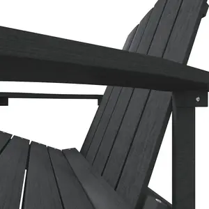 Berkfield Garden Adirondack Chair HDPE Anthracite