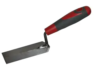 Faithfull Margin Trowel with Soft Grip Handle - 5 x 2 Inches for Precision Finishing