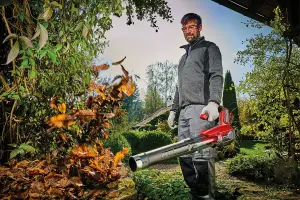 Einhell Cordless Leaf Blower 18V Brushless 670m3/h 200kmh Turbo Power X-Change GE-LB 18/200 Li E Solo - Body Only