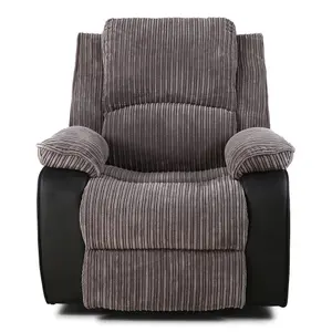 Postana Jumbo Cord Fabric Living Room Electric Recliner Chair (Grey)