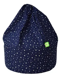 Cotton Navy Stars Bean Bag Large Size