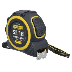 TOUGH MASTER Tape Measure AUTOLOCK with 25mm Magnetic Blade Metric / Imperial - 5 Metres (TM-MT525A)