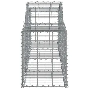 Berkfield Arched Gabion Baskets 11 pcs 300x50x60/80 cm Galvanised Iron