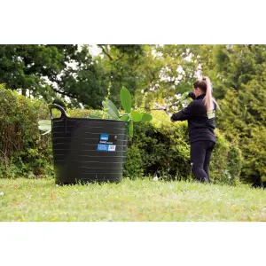 Draper  Multi-Purpose Flexible Bucket, 42L Capacity, Black 43475