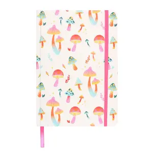 Something Different Funky Fungi A5 Notebook White/Pink/Orange (One Size)