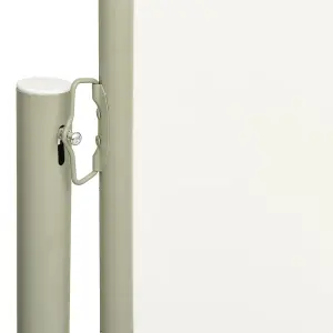 Berkfield Patio Retractable Side Awning 200x600 cm Cream