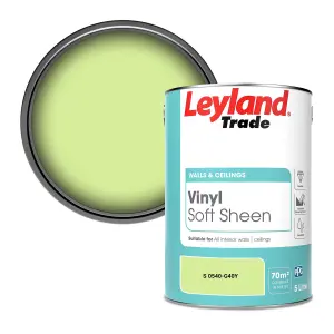 Leyland Trade Vinyl Soft Sheen Walls & Ceilings Emulsion Paint (S 0540-G40Y) - 5L