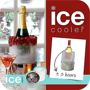 Creative Wine Bottle Self Design Ice Cooler Bucket Made of Natural Ice Set