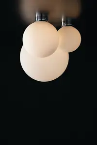 Luminosa LAMPD Globe Ceiling Light White 30x32cm