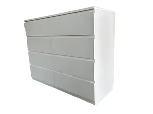 White  8 Drawer Chest of Drawers Matt Finish