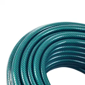 Oypla 50m PVC Flexible Green Hose Outdoor Garden Hose Pipe