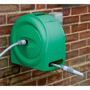 Sealey Water Hose Reel With Auto-Layering Mechanism Soft Grip Handle 20m WR92