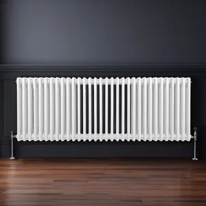 Traditional 3 Column Radiator - 600 x 1462 mm - White