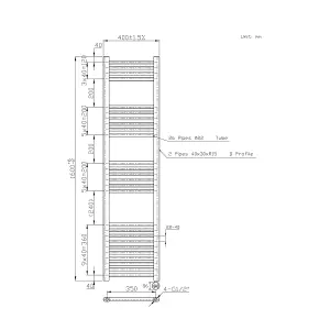 Right Radiators Prefilled Thermostatic Electric Heated Towel Rail Straight Ladder Warmer Rads - Anthracite 1600x400 mm