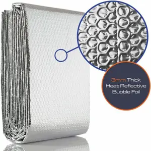 SuperFOIL Radiator Foil Bubble Insulation Kit Home Energy Saving 5M x 60cm Sheet