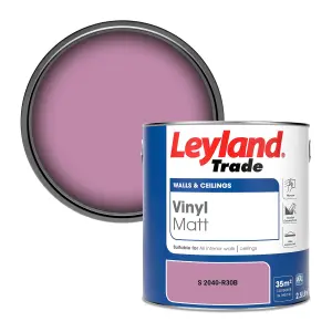 Leyland Trade Vinyl Matt Walls & Ceilings Emulsion Paint (S 2040-R30B) 2.5L