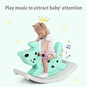 Costway Rocking Horse Infant Baby Ride On Toy for Toddler Ages 6 Mons Up