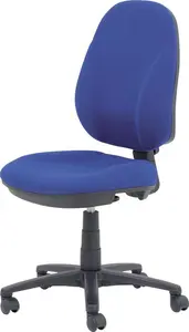 Realspace Jura Office Chair Basic Tilt Fabric Optional Armrest Blue 110 Kg 635 X 495 X 1,060 mm