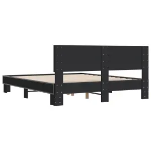 Berkfield Bed Frame without Mattress Black 160x200 cm