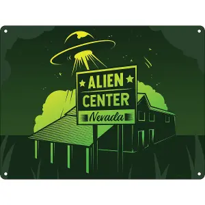 Grindstore Alien Center Plaque Green (One Size)