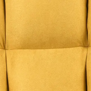 Rocking Chair OULU Fabric Yellow