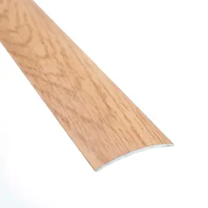 Self-adhesive wood effect aluminium door floor bar edge trim threshold  930mm x 40mm a13 sandy oak