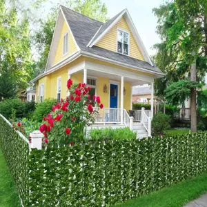 Decorative Artificial Ivy Leaf Green Hedge Roll 3m x 1m Privacy Hedging Wall Landscaping Garden Fence UV Fade Protected