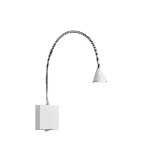 Lucide Buddy Modern Bedside Lamp - LED - 1x4W 4000K - White