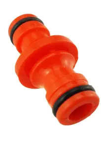 Universal garden hose double male hose connector/joiner/adaptor (connects to all other quality hose fittings)