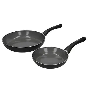 MasterClass Recycled Non-Stick Frying Pan 20cm & 28cm