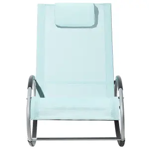 Sun Lounger Metal Light Blue CAMPO