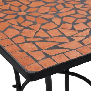 Berkfield Mosaic Bistro Table Terracotta 60 cm Ceramic