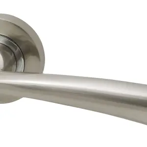 UAP Phantom - Door Handle Pack with Hinges and Latch - Polished Chrome/Satin Nickel