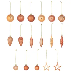 Champagne Plastic Hanging decoration set, Pack of 40