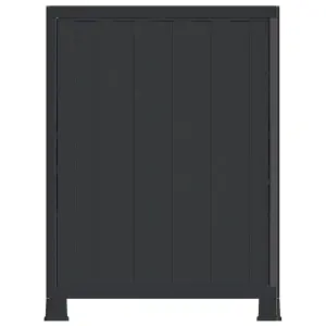 Berkfield Plastic Cabinet 68x39x92 cm