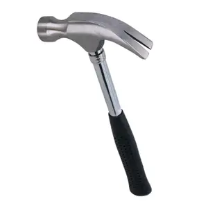 8oz Mini Claw Hammer with Tubular Rubber Handle Screw Nail Remover 10" Long