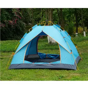 Outdoor Automatic Pop Up Camping Tent 3-4 Person Family Sun Shade Hiking Shelter