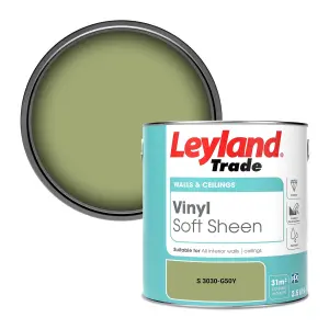 Leyland Trade Vinyl Soft Sheen Walls & Ceilings Emulsion Paint (S 3030-G50Y) - 2.5L