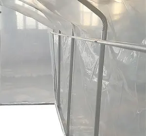 5m x 3m (17' x 10' approx) Extreme Clear Polythene Poly Tunnel