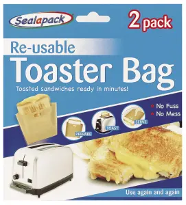 4 Reusable Toaster Bags Toastie Toast Pockets